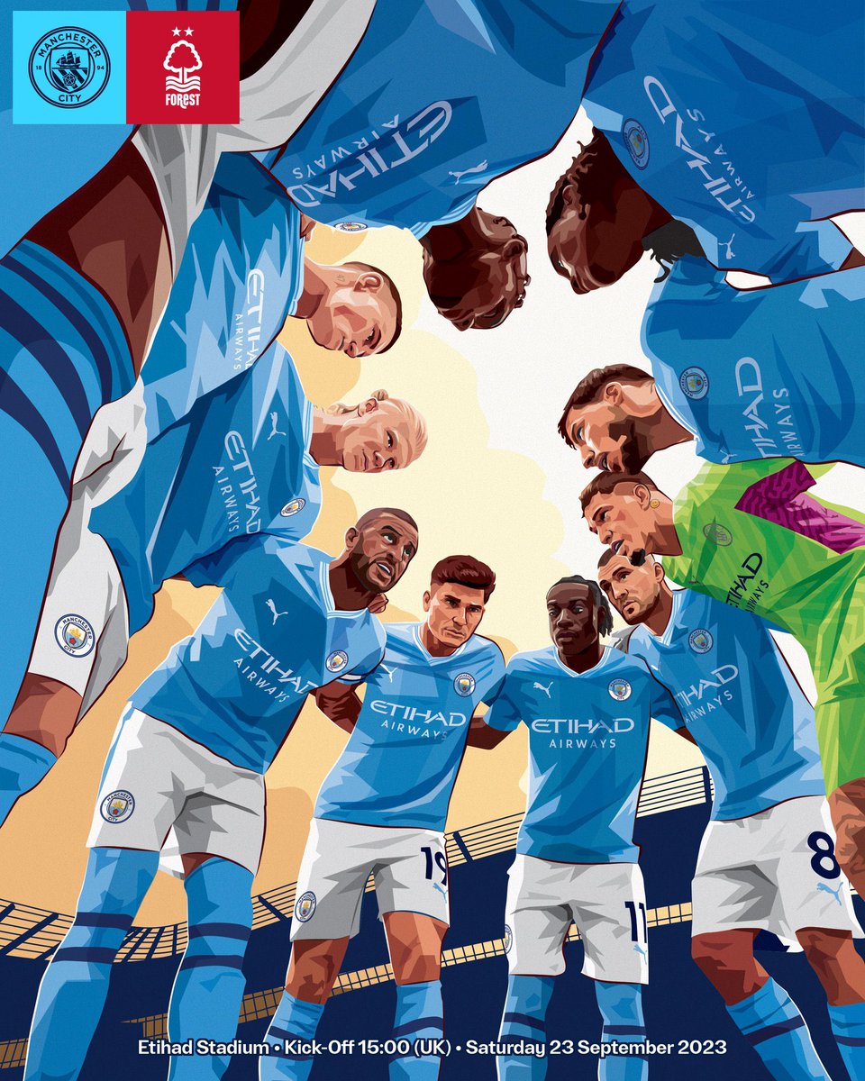 My latest programme cover design for <a href="/ManCity/">Manchester City</a> is definitely my favourite so far. This is for todays match against <a href="/NFFC/">Nottingham Forest</a> - I can’t wait to get my hands on the printed copy! #mancity