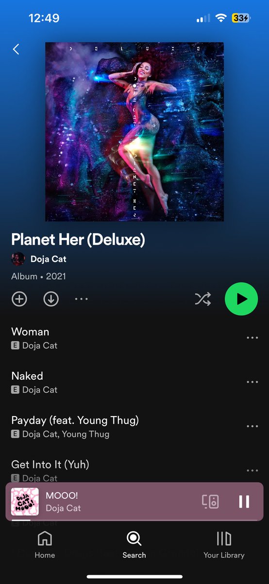 thatguyalexxoo's tweet photo. the world is saved, no more demon era #DojaCat https://t.co/6h9Ubons1a