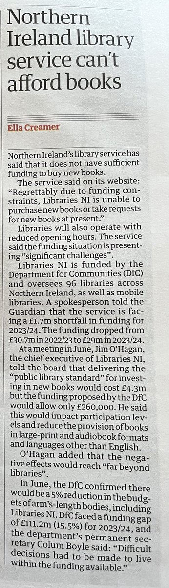 Barb_Drummond's tweet image. #NorthernIreland #LibraryService can’t afford #books. How many will follow?