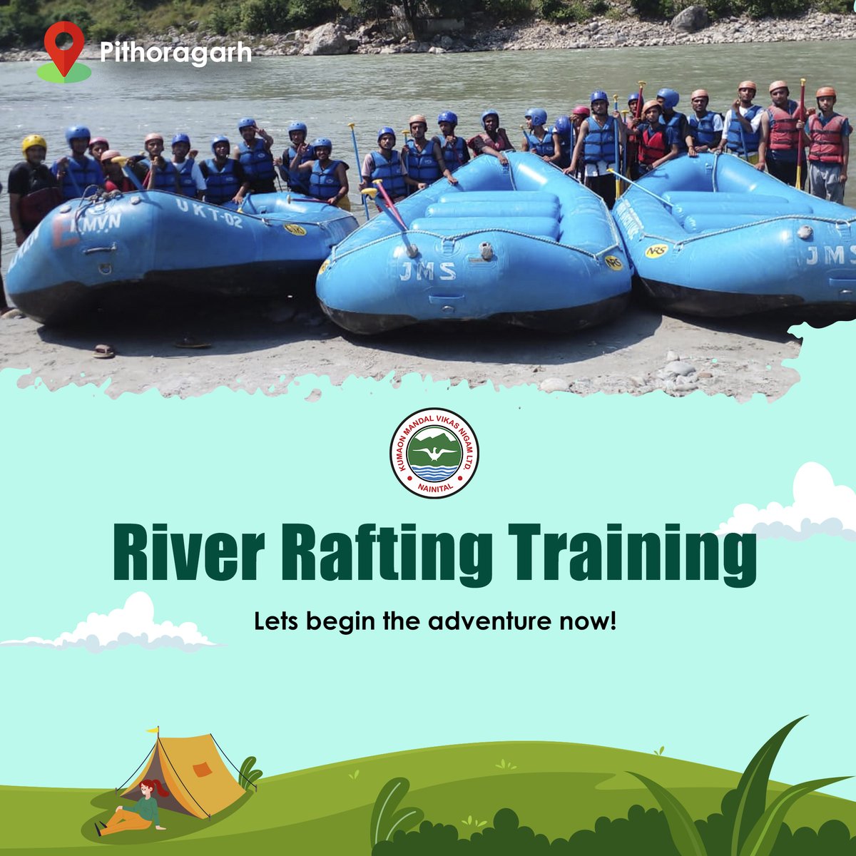 KMVNofficial's tweet image. The 6-day river rafting training at #kmvn TRH #pithoragarh was inaugurated by Chief Development Officer Pithoragarh Mr. Varun Chaudhary and 25 students of the district are participating in the program. #uttarakahnd #kmvn #pithoragarh