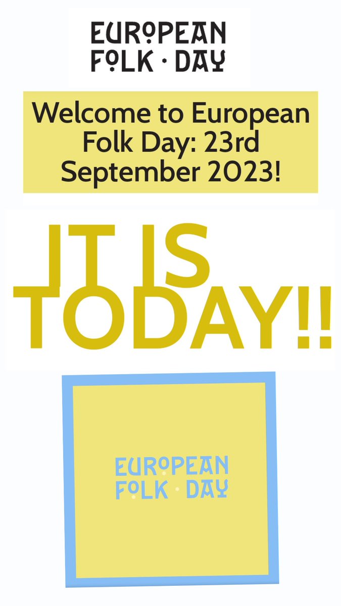 Hoy es el Día Europeo del Folk!!! Cantemos y bailemos. #europeanfolkday