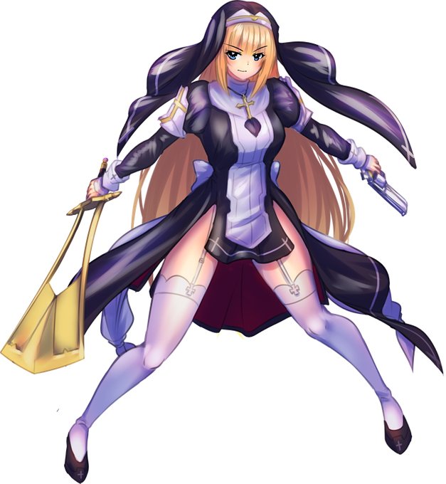 シャルロットちゃんの新規立ち絵を作成しつつ塗り方模索中🤔 