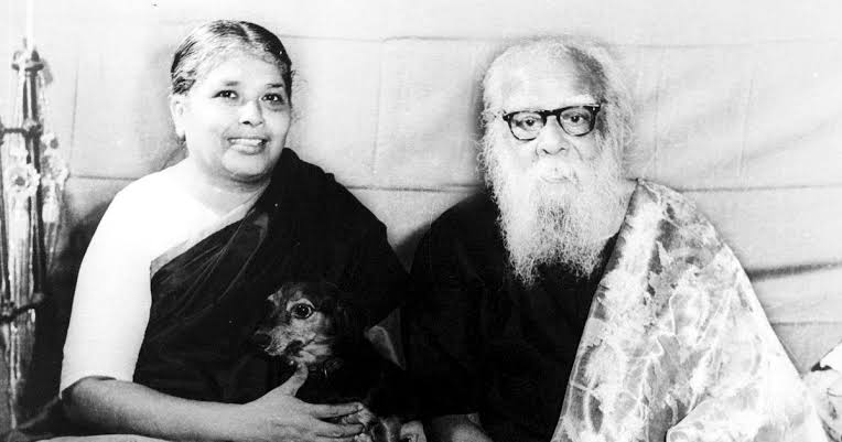 ambedkariteIND's tweet photo. #Factchek Periyar never married his own daughter or Adopted Daughter. Brahminists spread lies about Periyar.

Maniammai was the daughter of Kanagasabai, a member of the Justice party and being a staunch believer of the principles of self-respect movement, Maniammai joined the Dravidar Kazhagam (founded by Periyar) after her father’s demise in her early 20s. 

She was disinterested in marriage and refused to lead a life that the society prescribed for women. She was committed to the organisation and became Periyar’s most trusted follower. 

She was the caregiver for Periyar in his old-age and later became his political successor. Periyar considered her to be the best person to take forward the work of the trust set up for his personal property and continue the welfare measures without being led astray by politics and chose her over others. 

Their marriage in 1949 made her the legal heir and after Periyar’s death in 1973, she took over and remained the leader of the Dravidar Kazhagam until she died. This marriage was/is controversial even though Periyar himself explained that the marriage was “purely an arrangement to secure his property while satisfying the law.”