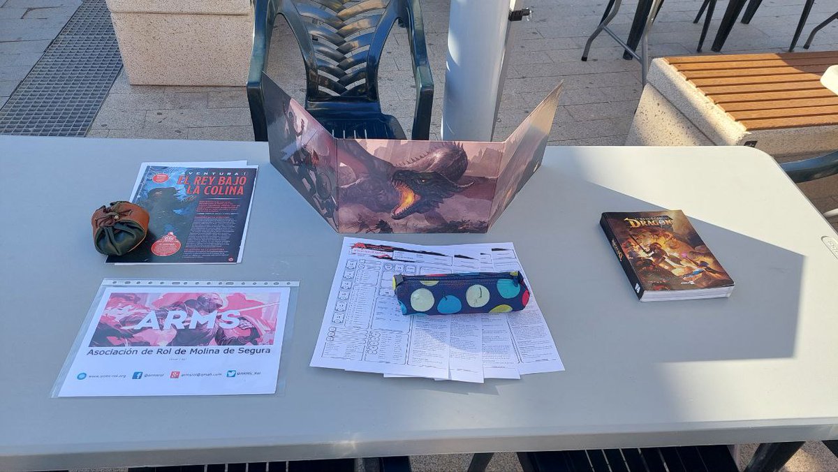 Todo listo para la Feria de asociaciones en la plaza del MUDEM. <a href="/juventudmolina/">Concejalia de Juventud de Molina de Segura</a> <a href="/AytMolinaSegura/">Ayuntamiento de Molina Segura</a> <a href="/ARMS/">arms</a>

#Participadonia #PARTICIPADONIA2023
#Rol #JuegosDeMesa