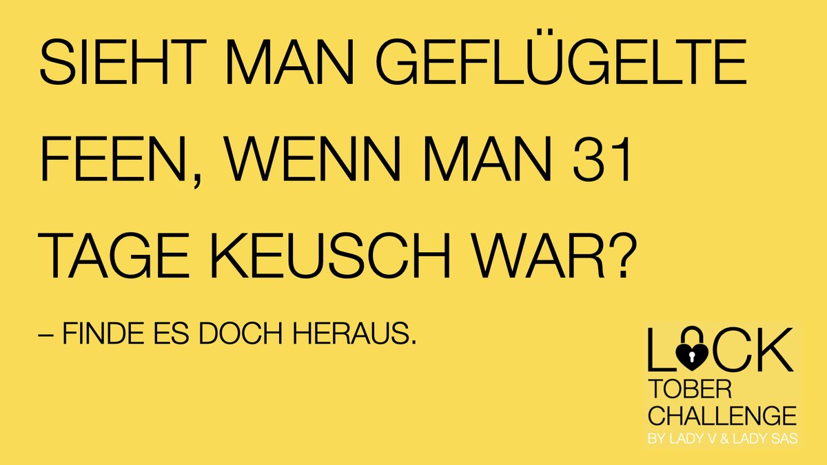 Jetzt informieren und anmelden, die Plätze sind limitiert: lady-sas.com/locktober-chal… #locktober #locktoberiscoming #femdom #keusch