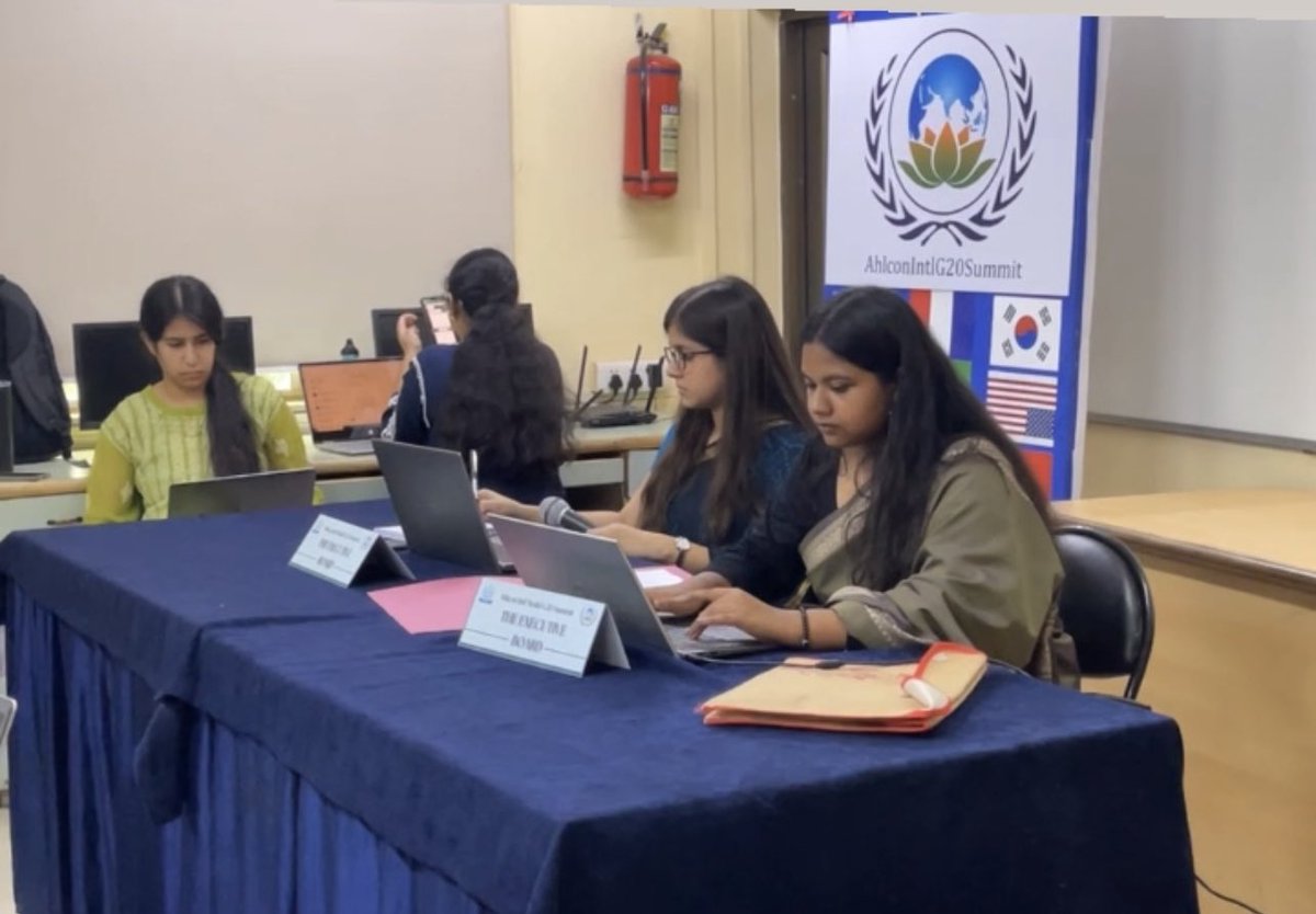 Our EXECUTIVE BOARD of Education Working Group and Climate and Sustainability at work

#AhlconIntlModelG20
#AhlconIntl
#vasudhaivakutumbakam
#savethedate
#climatechange
#G20India
<a href="/ashokkp/">Ashok Pandey</a>
<a href="/y_sanjay/">Sanjay Yadav</a>
<a href="/pntduggal/">PUNEET DUGGAL</a>
<a href="/kandhari_ekta/">Ekta  Kandhari</a>
<a href="/RashmiJ99932149/">Rashmi Joshi</a>
<a href="/PMOIndia/">PMO India</a>
<a href="/g20org/">G20 United States</a>