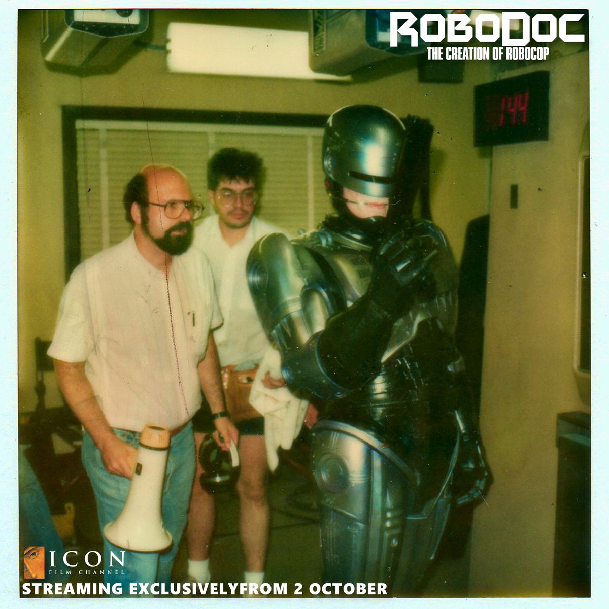IconFilm's tweet photo. Did you know the first time Peter Weller stepped into the #RoboCop suit it took 11 hours to put it on?

Dive into the details of this legendary piece of #scifi with RoboDoc - The Creation of Robocop

Weekly episodes streaming exclusively on the Icon Film Channel from 2 October https://t.co/D15dW7VrN4