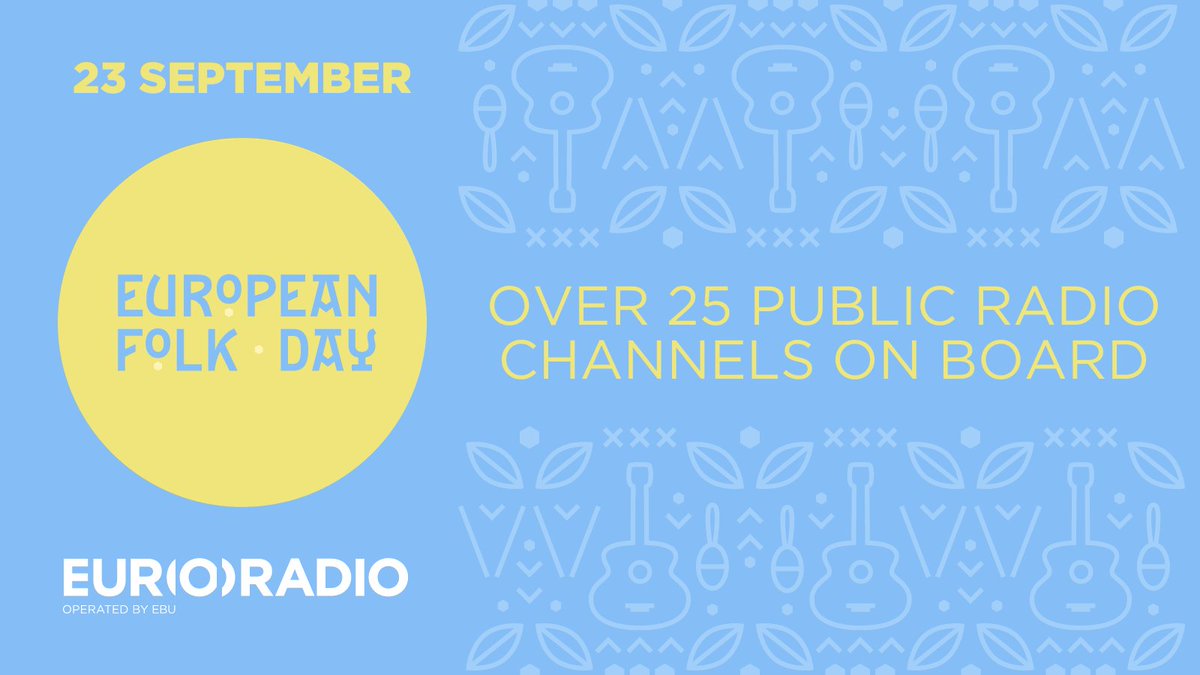 EBU_HQ's tweet photo. 🥁📻Today we're celebrating the first ever #EuropeanFolkDay, providing a platform for pan-European folk events that really showcase traditional performing arts!

🎶Check out the details + which #PublicServiceMedia radio channels are signed up

🎼https://t.co/Ix4fNxxX8s https://t.co/M54jyIpMoe
