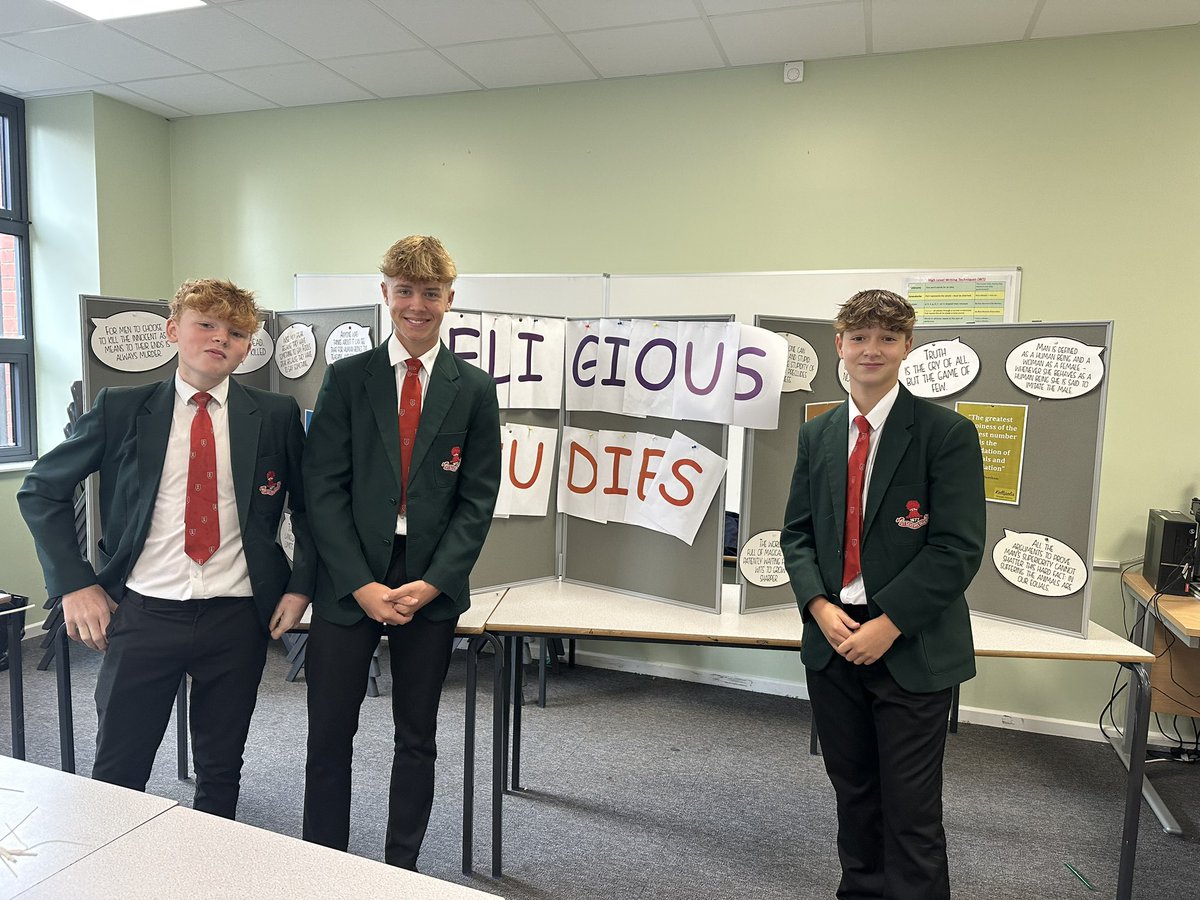 SandbachRS's tweet photo. Come and visit the RE department  at @SandbachSchool open morning! https://t.co/XlXs6ydLFD