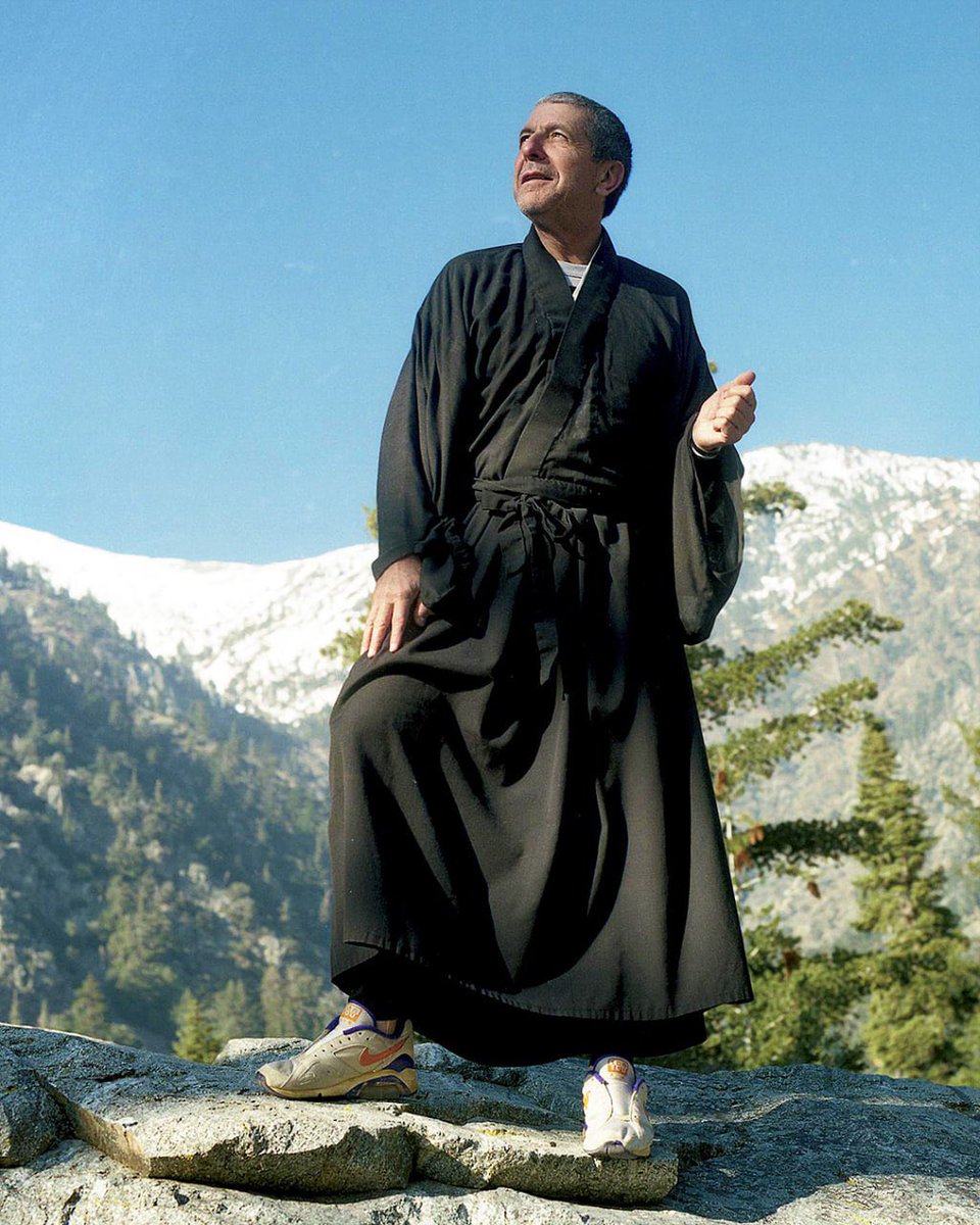 SaschaAmato's tweet photo. Leonard wearing Nike Air 108s at the Mount Baldy Zen Center, 1995 https://t.co/HuA57KkBBz