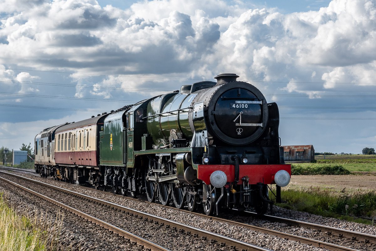 46100 'Royal Scot' works 5z46, Crewe to Orton Mere (NVR) via Whitemoor to turn the steam loco for today's charter to York. #RoyalScot #SteamTrain