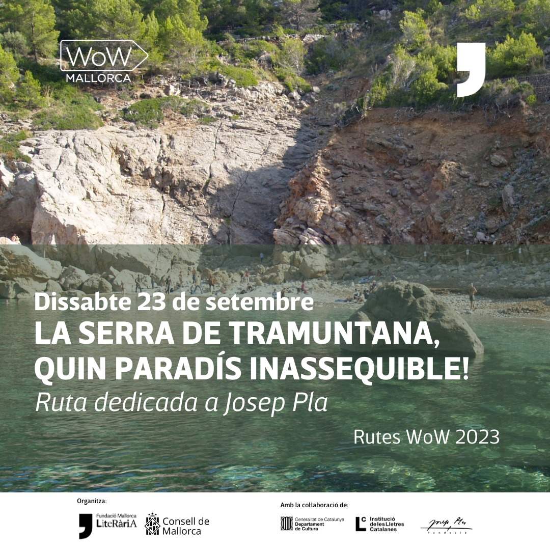 Avui encetam aquesta equinnoci completament literari:
☆ Ruta literària amb <a href="/MallorcaWoW/">WoW Mallorca</a> <a href="/lofaidit/">Tomàs Vibot</a> <a href="/FJosepPla/">Fundació Josep Pla</a>
◇ Setmana del llibre en Català <a href="/CarlotaGurt/">La Gurt</a> <a href="/perelloarrom/">Sebastià Perelló</a>
♡ Visita al Museu de la Paraula amb taller de Cianotipia
♧ TardOral amb tast de Vins i Concert <a href="/GuillemBallaz/">Guillem Ballaz</a>