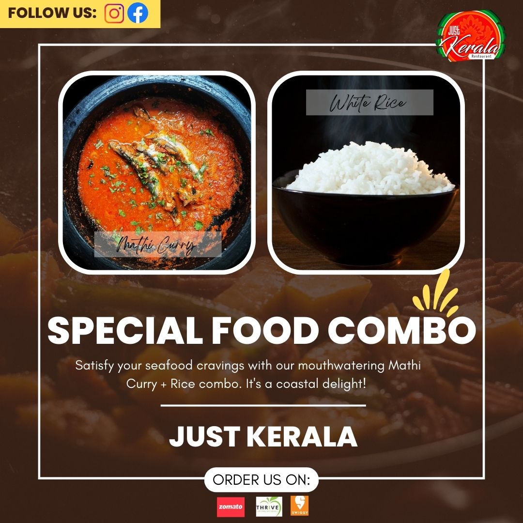 Discover the joy of comfort food with this delicious Mathi Curry and rice combo.Bon appétit!💥🍚
.
.
.
.
#JustKerala #MathiCurry #SeafoodLovers #RiceDelights #HomemadeGoodness #FoodieLife
#FoodieFavorites #IndianCuisine #DeliciousPairing #FoodPhotography #CulinaryCreations