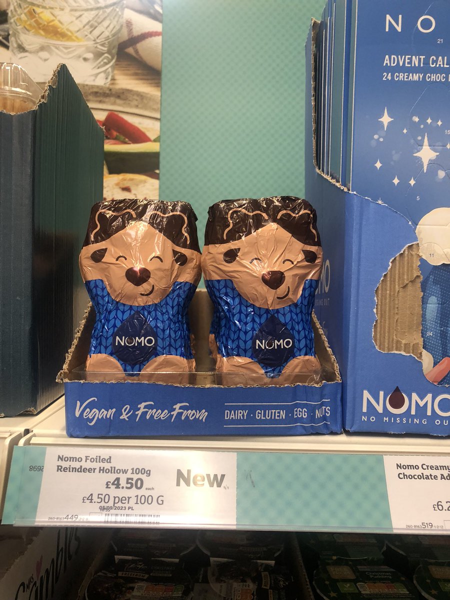 freefromgem's tweet image. It would have been rude to not buy one. They are so cute @NOMOChocolate #glutenfree #dairyfree #nutfree