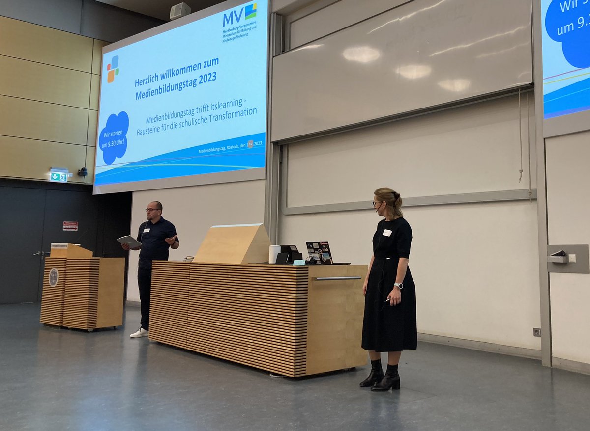 steffen_holl's tweet image. #itsmbt2023 rund um den effektiven Einsatz des LMS #itslearning ist gestartet mit dem wundervollen Moderatorenduo @KatrinZeisler und @paedagogiker.