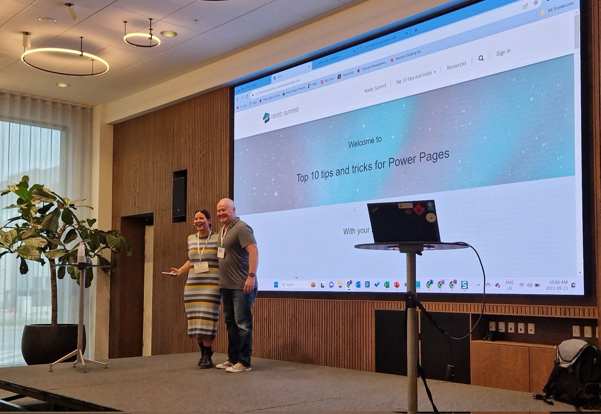 rappen's tweet image. These 10 tips about #PowerPages...
Learn them!
Use them!! 
Embrace them!!!

Thanks to @UlrikkeAkerbk and @readyxrm 🙏❤️

@NordicSummit #nordicsummit