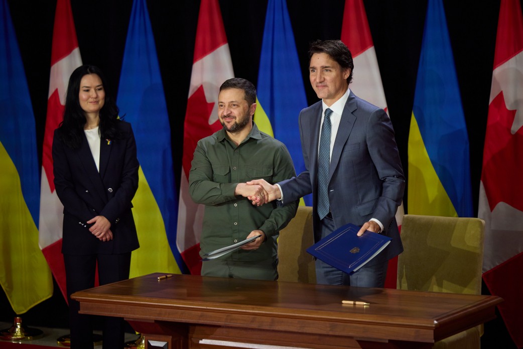 Yulia Svyrydenko (@svyrydenko_y) on Twitter photo 📣 President <a href="/ZelenskyyUa/">Volodymyr Zelenskyy / Володимир Зеленський</a> has signed one of the most modern trade agreements in the world — the updated Free Trade Agreement with Canada. It aligns Ukraine's trade agenda with #Canada, the USA, the EU, Japan, and more 👇 📣 President <a href="/ZelenskyyUa/">Volodymyr Zelenskyy / Володимир Зеленський</a> has signed one of the most modern trade agreements in the world — the updated Free Trade Agreement with Canada. It aligns Ukraine's trade agenda with #Canada, the USA, the EU, Japan, and more 👇