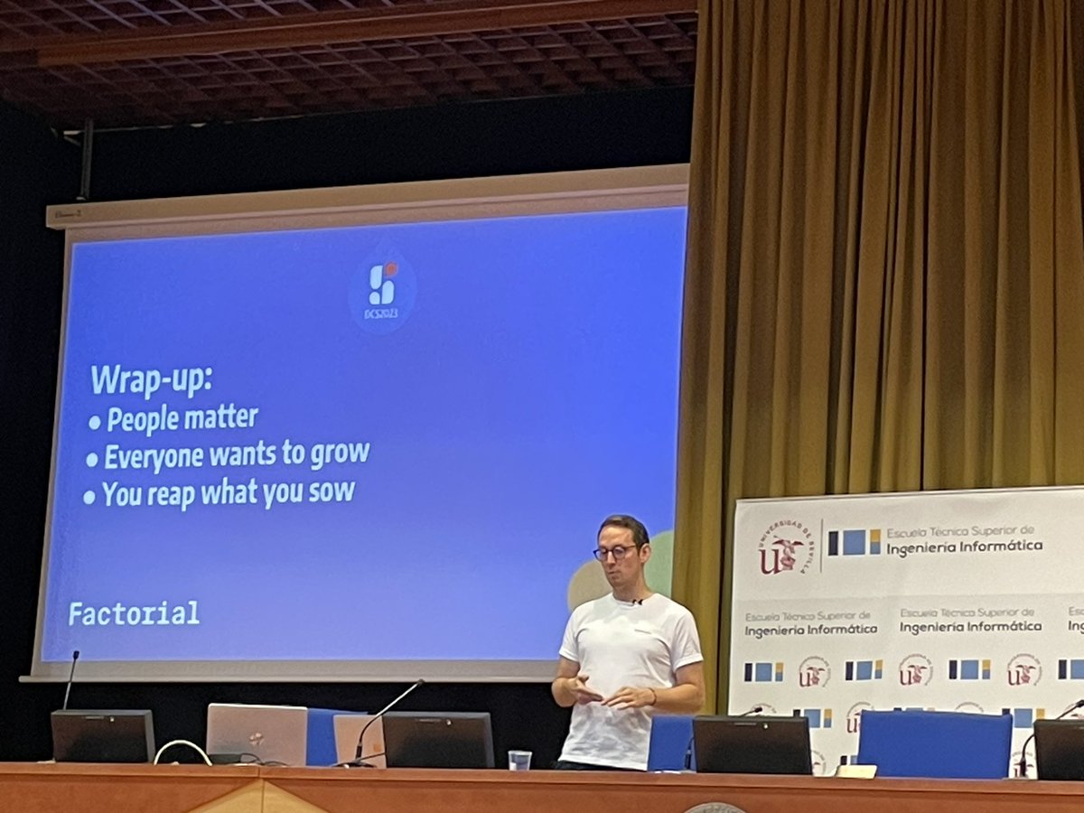 That‘s a wrap 🌯 here are the key takeaways of my session at <a href="/drupalcampspain/">DrupalCamp Spain</a> 
➡️companies need to see the real people behind the work of their team
➡️encourage your team to level up
➡️the more efforts you undertake, the more grateful and connected your employees will be 
#drupal