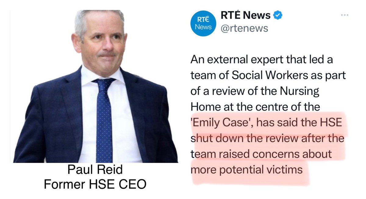 MCompassMedia's tweet photo. HSE shut down investigation into rape of Donegal nursing home residents on the watch of former HSE CEO Paul Reid on an annual salary of €420,000 who is now getting €650 a day to chair Citizens’ Assembly on drug use. Bernard Gloster was Tusla CEO when children in state care were being trafficked into the sex industry by predatory males, is now HSE CEO and says the shut down of the investigation into the rape of nursing home residents didn’t happen on his watch.