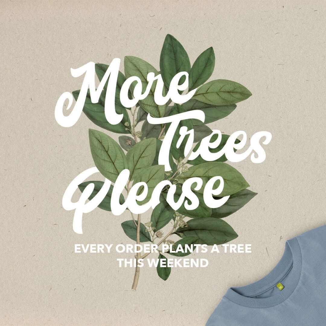 This weekend is the #buyonegetonetree offer! Buy a t-shirt and a tree is planted! 🌳 Perfect if you are shopping for a gift. 
🎄🎁👕
#CWordSeptember #giftidea
bitly.ws/Tdeg