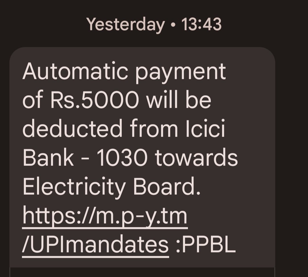 suryadba's tweet image. #Paytm fake auto debit notification impersonation of Electric board of Telangana 
#SCAMALERT #PaytmScam