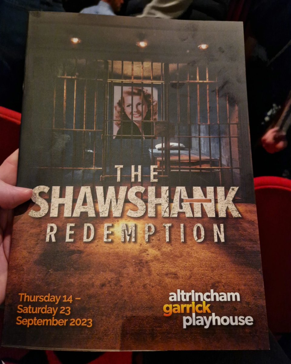 JordanAudere's tweet photo. What a great night watching the brilliant LUKE O'HARA in The Shawshank Redemption last night at @AltrinchamG

Fantastic performance by the cast, thoroughly enjoyed it from start to finish! 

Final 2 performances are today, so get tickets if you can!

@AudereTalent https://t.co/yystPSvWbG