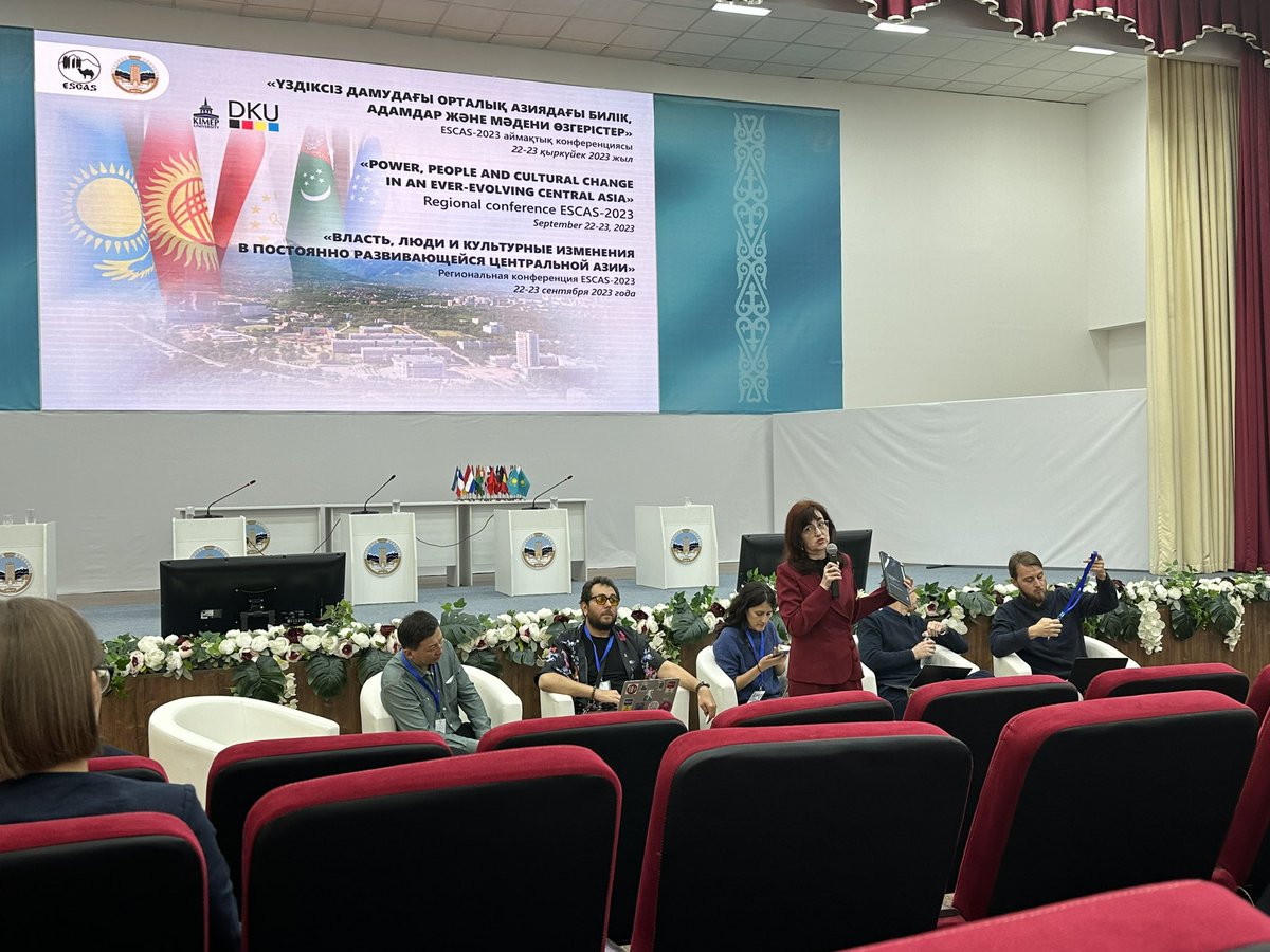 centralasialaw's tweet photo. The Central Asian Law project researchers are participating in the ESCAS 2023 Regional Conference in Almaty, Kazakhstan. The conference, themed "Power, people, and cultural change in an ever-evolving Central Asia," is taking place from 21st to 24th September 2023. @DesiKOLAROVA https://t.co/yvMy6HfB5h