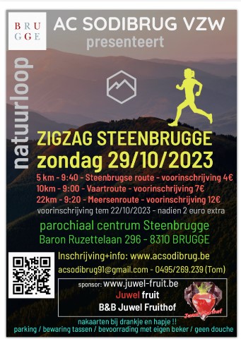Voor de lopers onder ons 29/10 #natuurloop in #brugge Ik doe alvast mee voor de 22km. Wie doet ook mee?
