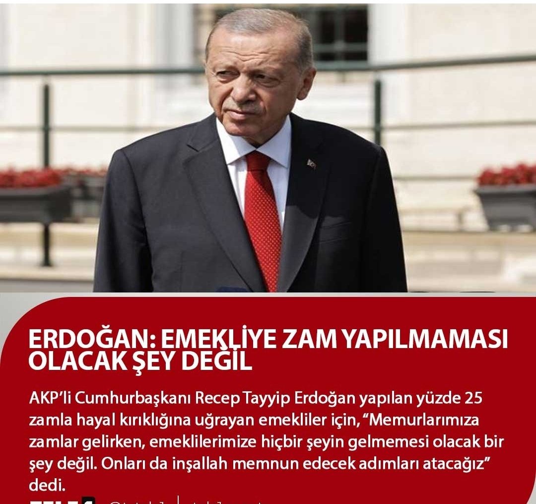 gonulborann's tweet photo. Syn CB'mız @RTErdogan  Emekli için önce talimat verdiniz.
Sonra;

EMEKLİ nin beklentisi fazla uzamaz. Yani en kısa zamanda. İlgili bakanım zaten çalışmalarını sürdürüyor. 'Ne yaptın, ne yapıyorsun' kendisinden bunun bilgisini de alacağız. Ama 2024'e inşallah bunun kararlarını vermiş olarak gireriz" dediniz.

Çözemedik açıklamanızı.

Hemen mi? 
Yarın mı?
Ekim mi
Ocak 24 mü?

SEFALET maaşları ile
beklenti içinde bıraktığınız EMEKLİLER NET AÇIKLAMA  BEKLİYOR. Hakkımız.

Talimatsız Ocak ayında zam yapılması zaten kaçınılmaz

#EmekliyeEkimdeZAM beklentisi varken 
O-YA-LI-YOR-SU-NUZ EMEKLİYİ!!
Talimatınız göz ardı ediliyor.
Görüyoruz.

Emeklimi enflasyona ezdirmeyeceğim sözünüzün İVEDİLİKLE İCRASINI bekliyoruz.

O-YA-LA-MA-YIN EMEKLİYİ!!
@Akparti
@MHP_Bilgi
@rprefahpartisi
@memetsimsek 
@isikhanvedat