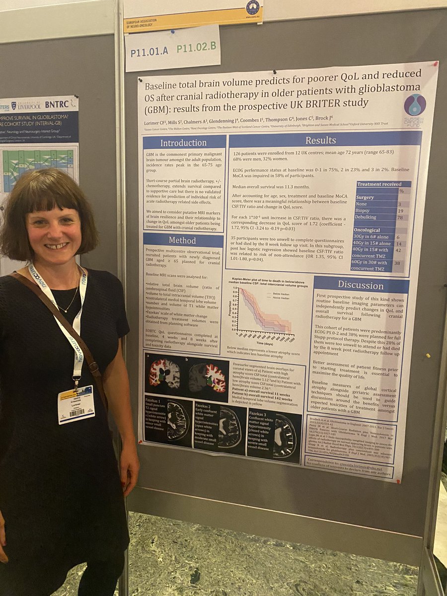 Aoife Williamson (@williamsonaoife) on Twitter photo Delighted to see <a href="/cressidalorimer/">Cressida Lorimer</a> presenting the results of the BRITER study; baseline measurements of global cortical atrophy and geriatric assessment should be considered when discussing toxicity when elderly GBM patients <a href="/EANOassociation/">EANO</a> #eano2023 <a href="/SxCancerFund/">Sussex Cancer Fund</a> @ProfAJChalmers Delighted to see <a href="/cressidalorimer/">Cressida Lorimer</a> presenting the results of the BRITER study; baseline measurements of global cortical atrophy and geriatric assessment should be considered when discussing toxicity when elderly GBM patients <a href="/EANOassociation/">EANO</a> #eano2023 <a href="/SxCancerFund/">Sussex Cancer Fund</a> @ProfAJChalmers