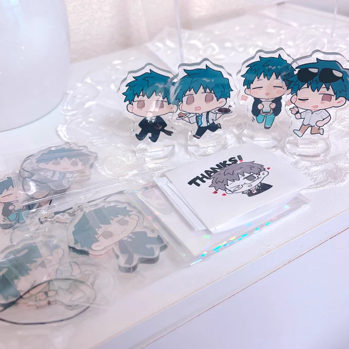 雨ピカさん()のはじめグッズ届いてた!!可愛すぎる〜… 
