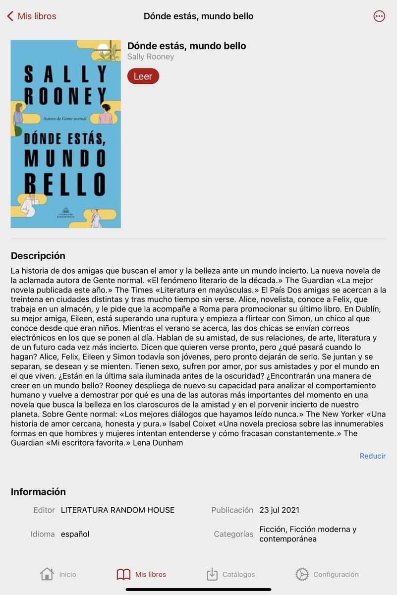 Con lo caro que es acceder a la cultura me sorprende que mucha gente no use EBIBLIO, un servicio público para descargar libros, ver películas, audiolibros... de forma legal y gratuita. Funciona en tablet o móvil y tienes desde clásicos hasta las últimas novedades literarias (!)