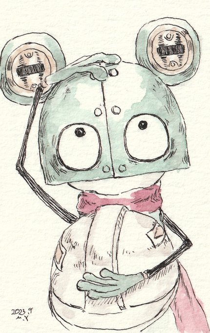 「humanoid robot looking at viewer」 illustration images(Latest)