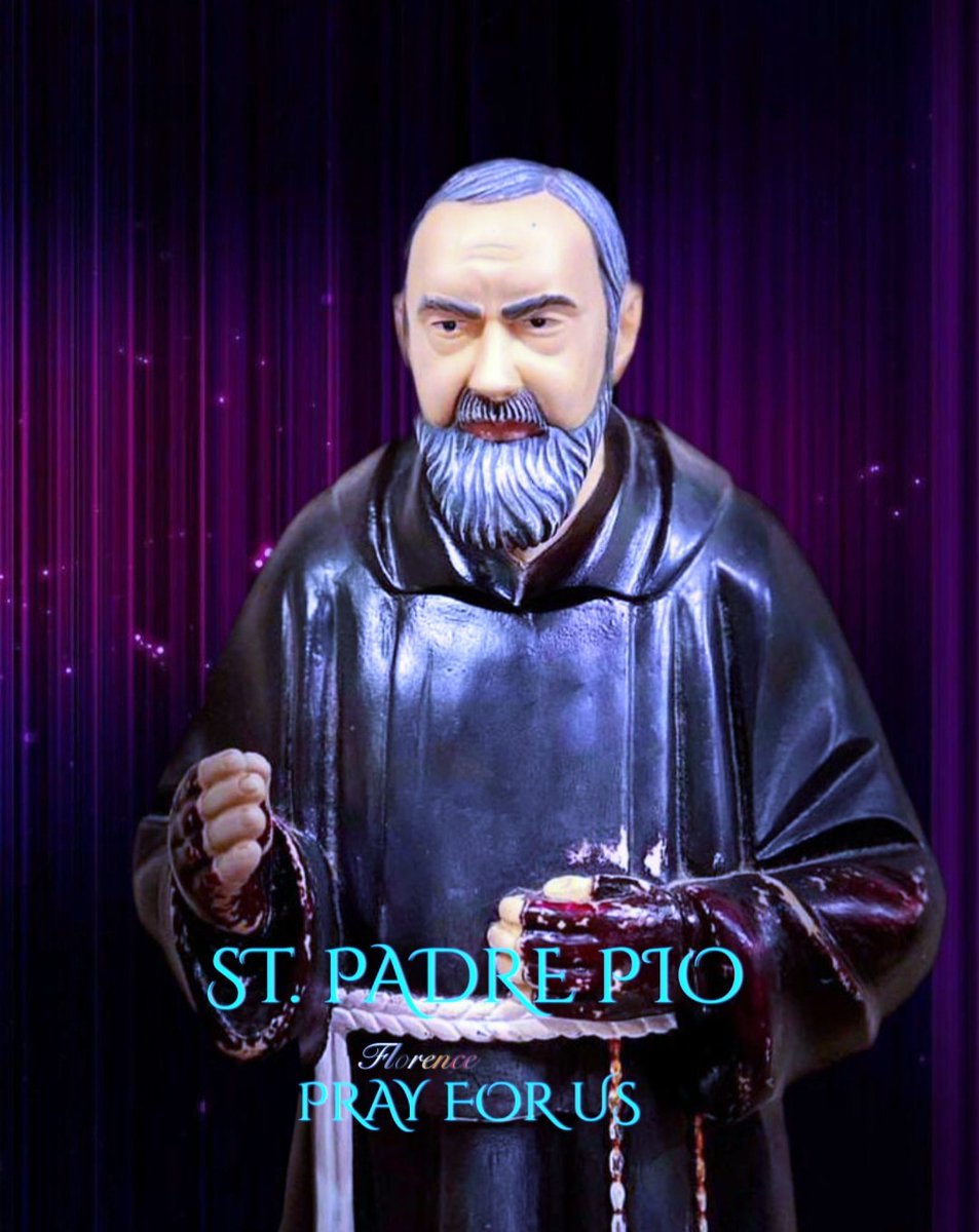 flor_ell879's tweet photo. "Love Our Lady and make her loved, always recite the Rosary and recite it as often as possible."
~ St. Padre Pio 🕊️
Pray for us through your prayers St. Padre Pio 🙏✝️🕯️🕊️
#Feastday #Sept23th https://t.co/5TIi0baV8v