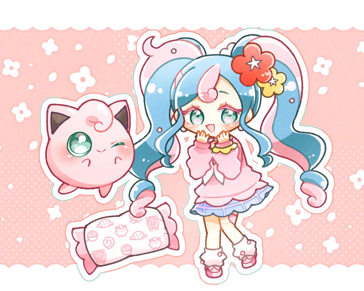 kurararak's tweet photo. フェアリーミクとプリンちゃん好〜〜〜！！！🎀🫶🎈 #ポケミク https://t.co/UW9jGaHVSx