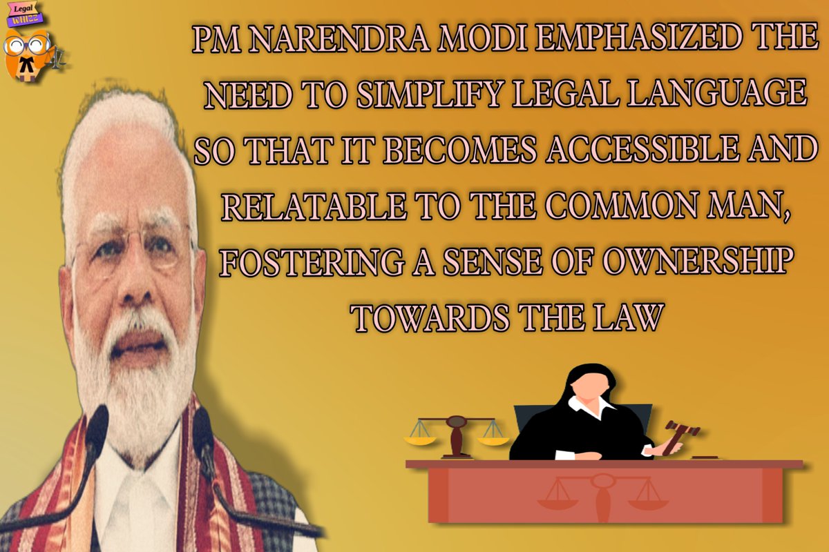 Legal_Whizz's tweet photo. #PMModi delivered an address at the inauguration of the #BarCouncilofIndia International Lawyers Conference 2023 and emphasized the importance of simplifying legal language and enhancing accessibility to #Justice for the #COMMONMAN. https://t.co/XnZFaQzSvL