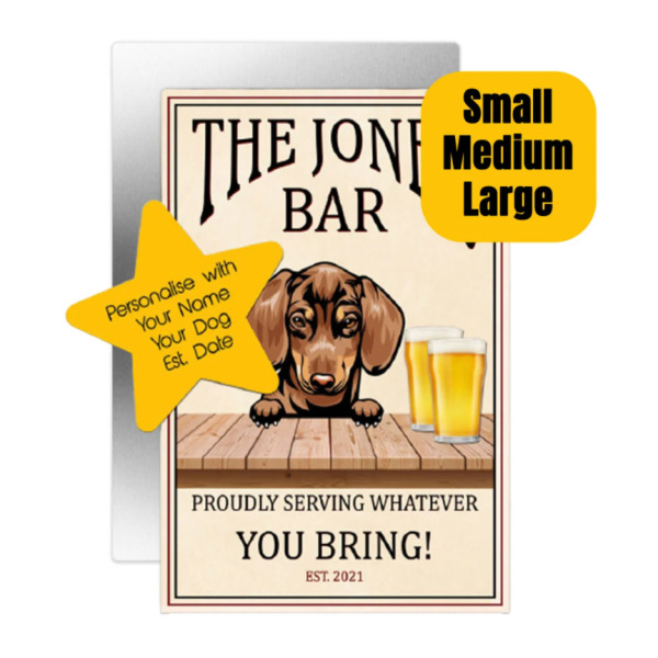 BYTFG_UK's tweet image. Personalise your very own Dog Themed Aluminium Bar Sign 🐶 Perfect for both Indoors &amp;amp; Outdoors 🍺 Visit: beeyoutifulgifts.co.uk/products/perso… 🖱️ #DogSign #PersonalisedBarSign #HomeBar #BarSign #DogLover #PetThemedGift #Splashio #BeeyoutifulGifts