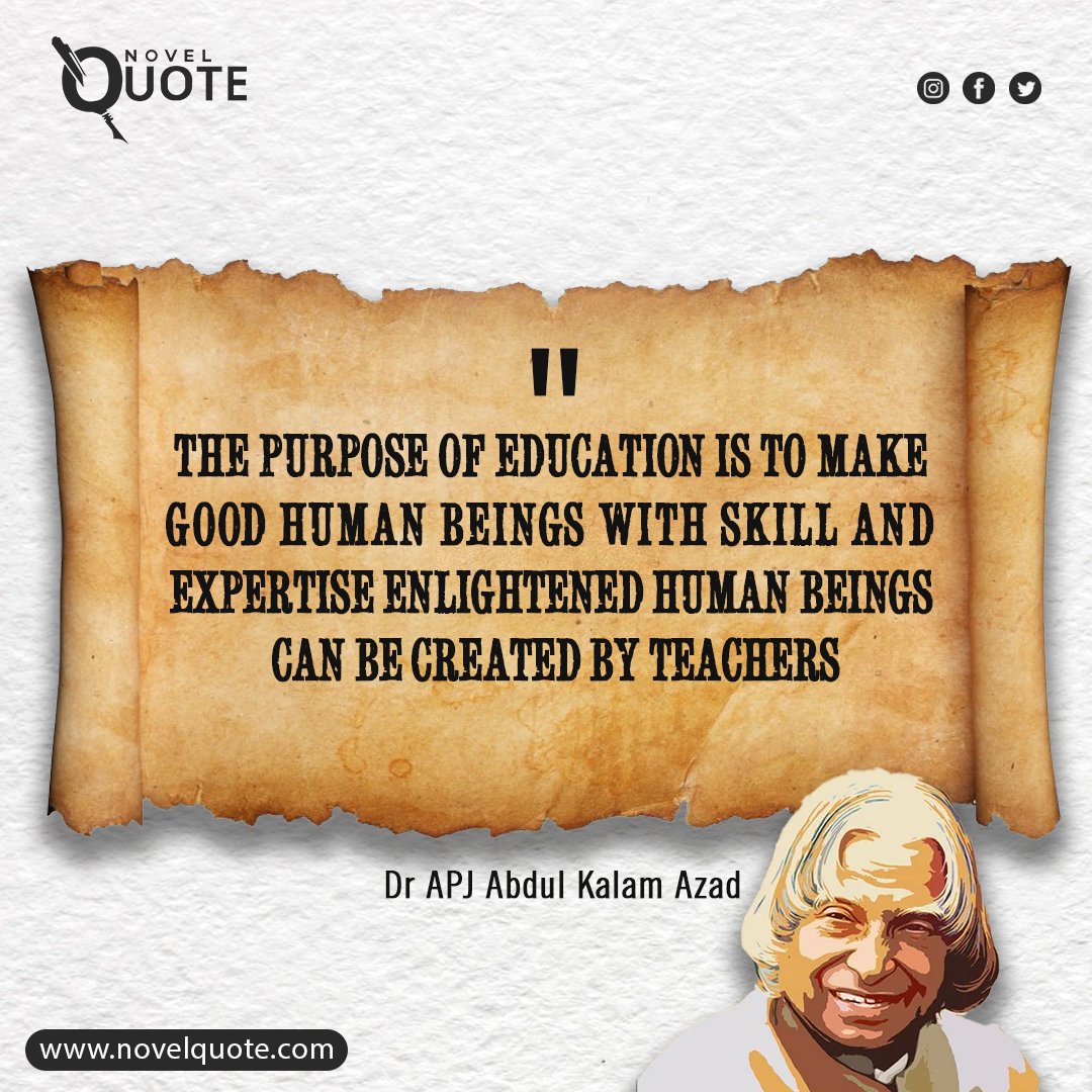 The purpose of education is to make good human beings with skill and expertise. Enlightened human beings can be created by teachers
#EducationForEnlightenment
#CreatingGoodHumanBeings
#TeacherImpact
#SkillsAndExpertise
#EnlightenedEducation
#NurturingHumanity
#TeachingForGood