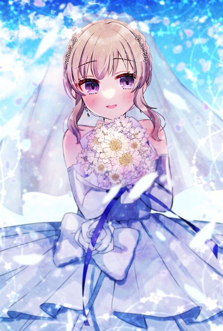 「bride elbow gloves」 illustration images(Latest)