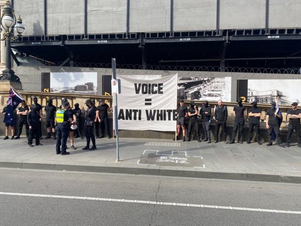 JosieMcskimming's tweet image. Show this photo to the undecided &amp;amp; No voters. 

You vote no, you’re voting with the neo Nazis. It’s seriously disturbing. 

Melbourne, September 2023. 

#Yes23 
#VoteYes23