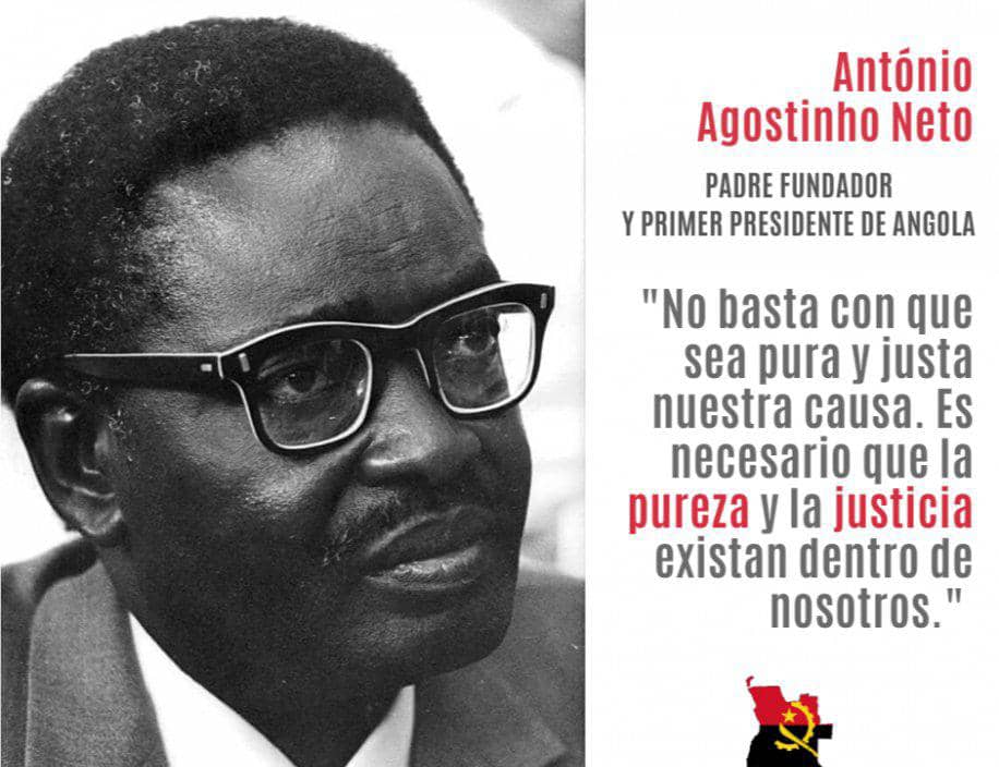 Nadie impedirá la lluvia 🚩🏴

Parte esencial de la historia del movimiento anticolonial, Agostinho Neto quien proclamó la independencia de Angola tras enterrar el imperio portugués en África, nos legó una inspiradora trayectoria y un gran ejemplo de determinación revolucionaria.