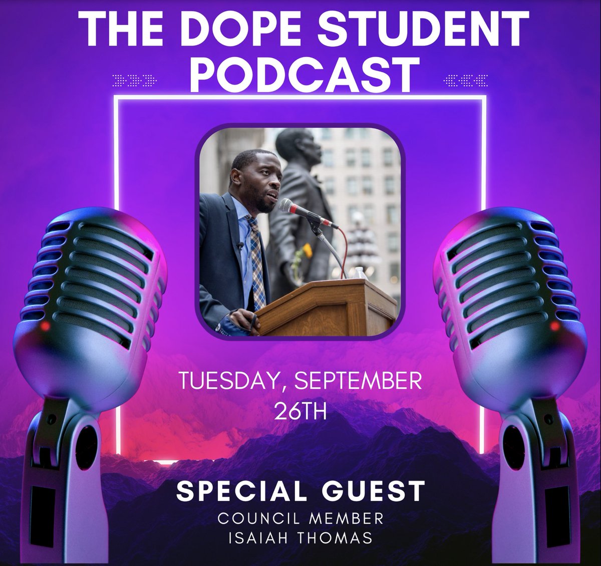 The #DopeStudentPodcast will have a special guest Tuesday. 

#collaboration @CMThomasPHL @_DomMiller @rodemics #communication #mayfair #middleschool #podcast #podcasting
