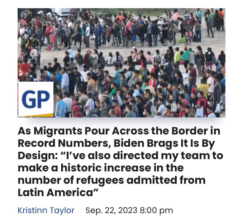 Rob14228677228's tweet image. The fraudulent Biden Administration has surrendered our border to the invaders….. it was all by design