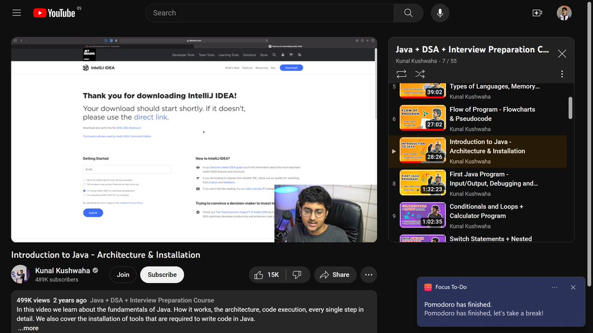 Sahilsher2710's tweet image. Day 51 of #75dayscodechallenge
->Understand the Basics of Java but in very clear manners ✅️
->Doing GFG Quizzes✅️
->Completed 3rd module of Internshala Training and scored 86% ✅️
#100DaysOfCode #dsawithkunal
#buildinpublic #100devs #intershala #CodeNewbie