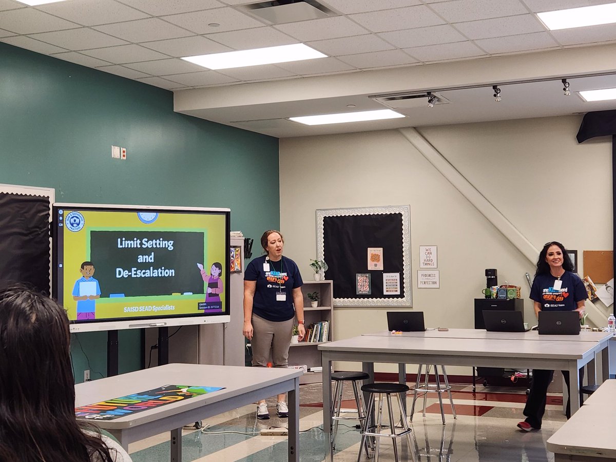 SAISD_SEAD (@saisd_sead) on Twitter photo We're eclipsing boundaries at EPIC today, learning how to help students manage big emotions to support wellness and instructional engagement.
<a href="/SAISD_CI/">SAISD Curriculum, Instruction, & Assessment</a> @PattiSalzmann <a href="/SAISDAcademics/">SAISD Academics and Family & Community Engagement</a> <a href="/SAISD_Counselor/">SAISD, School Counseling</a> We're eclipsing boundaries at EPIC today, learning how to help students manage big emotions to support wellness and instructional engagement.
<a href="/SAISD_CI/">SAISD Curriculum, Instruction, & Assessment</a> @PattiSalzmann <a href="/SAISDAcademics/">SAISD Academics and Family & Community Engagement</a> <a href="/SAISD_Counselor/">SAISD, School Counseling</a>