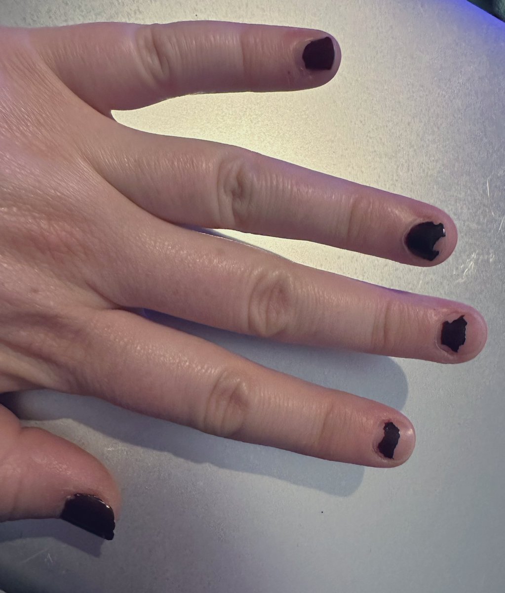 Student: Mrs. Greig! I love your nails!
Me: thanks??  

The nails: 😂😂😂