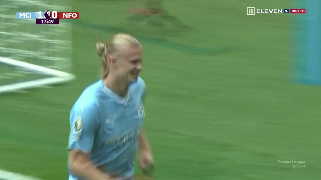 Haaland heads Man City 2-0 in front of Forest