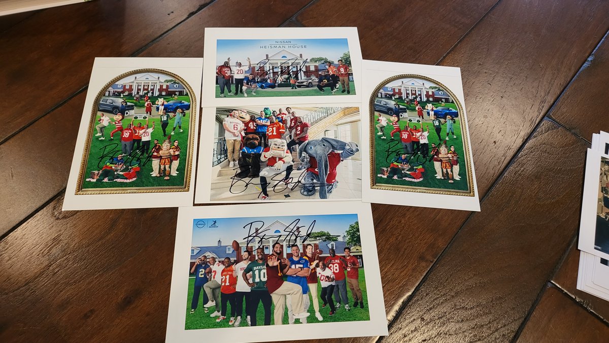 Time to win again with <a href="/NissanUSA/">Nissan</a> #SandersSponsors - Just retweet the above new ad with <a href="/TimTebow/">Tim Tebow</a> and me &amp; follow us both for a chance to win one of these signed #HeismanHouse Photos.

<a href="/okstate/">Oklahoma State Univ.</a>
#win #Giveaway