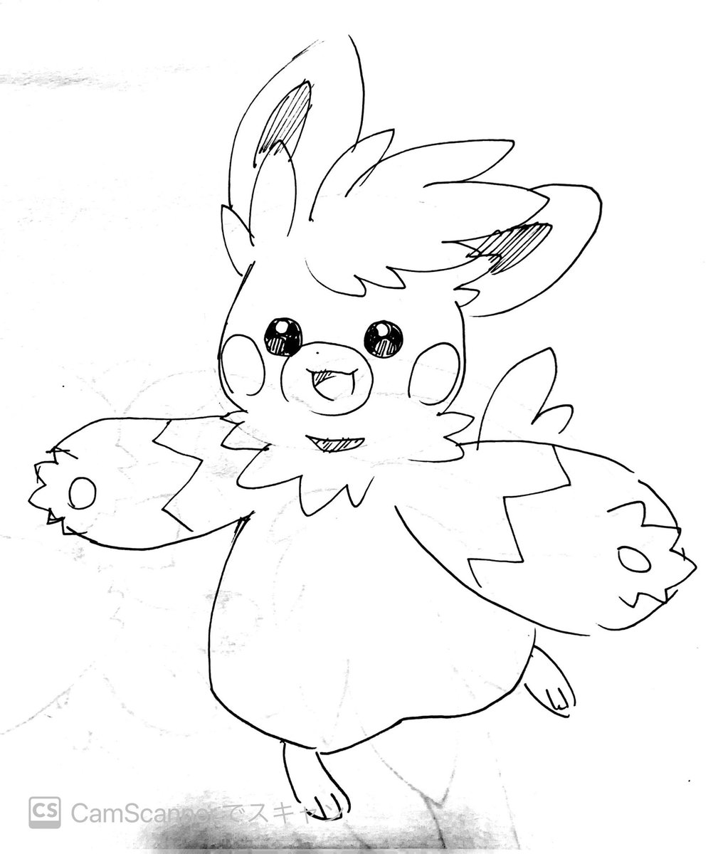 パーモット描いたら裏が透けた…！！