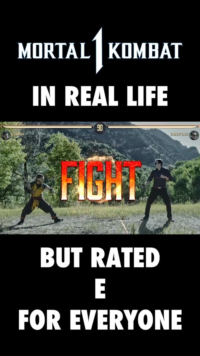 Mortal Kombat 1 but we made it rated E for Everyone, image size:675x1200
